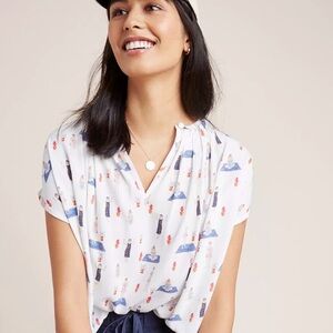 Corey Lynn Calter Sleeveless Rayon Top. Medium.